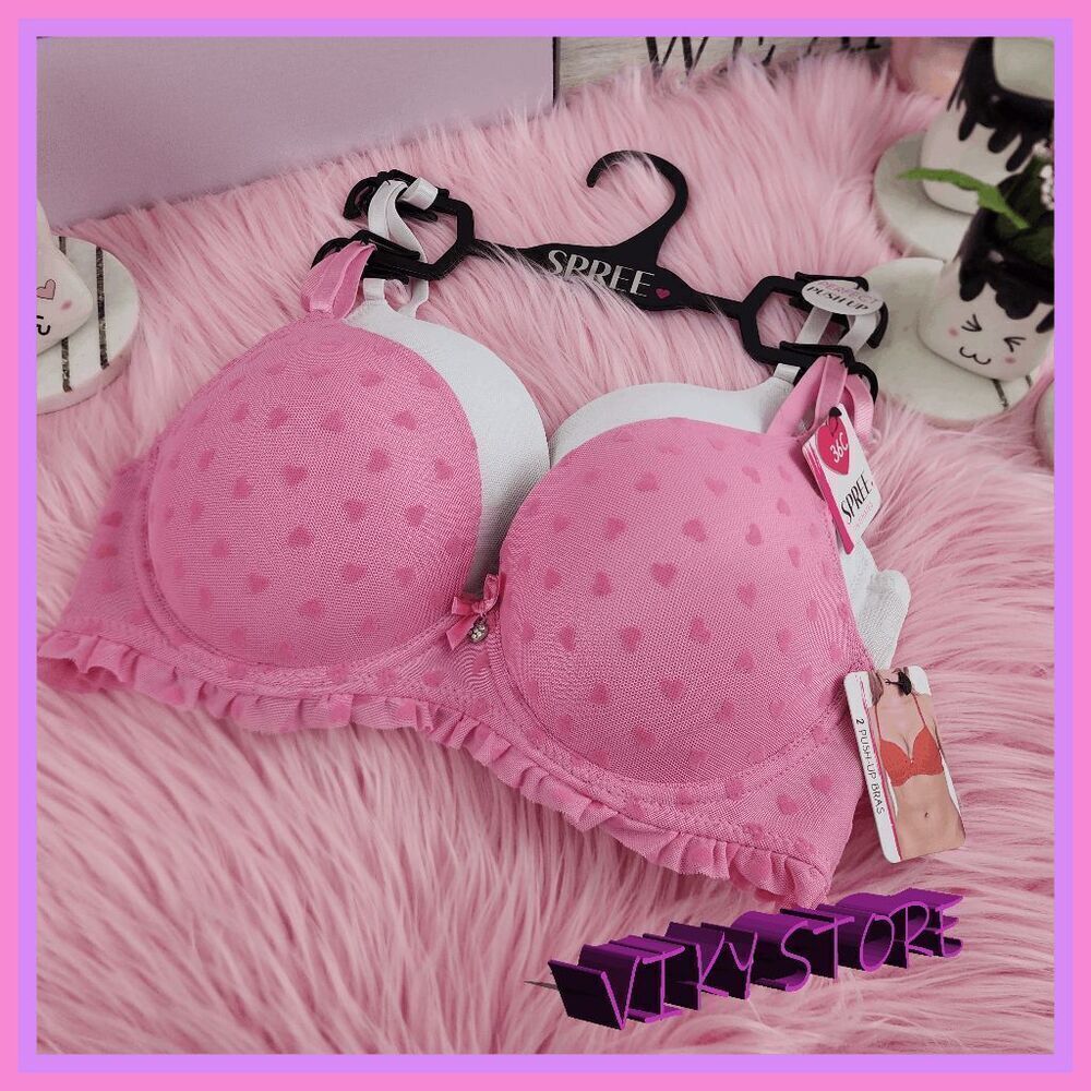💕 NWT SPREE 2-Pack Perfect Push-Up Underwire Bra 36C #7188 💕